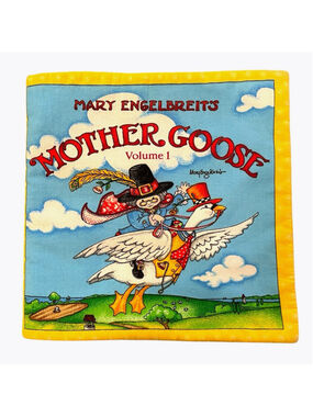 Mary Engelbreit Mother Goose Volume 1 Soft Fabric Cloth Book Baby Toddler
